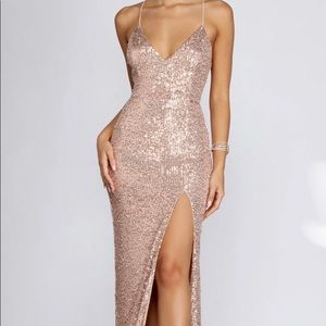 Formal Sequin and Pearl Dress